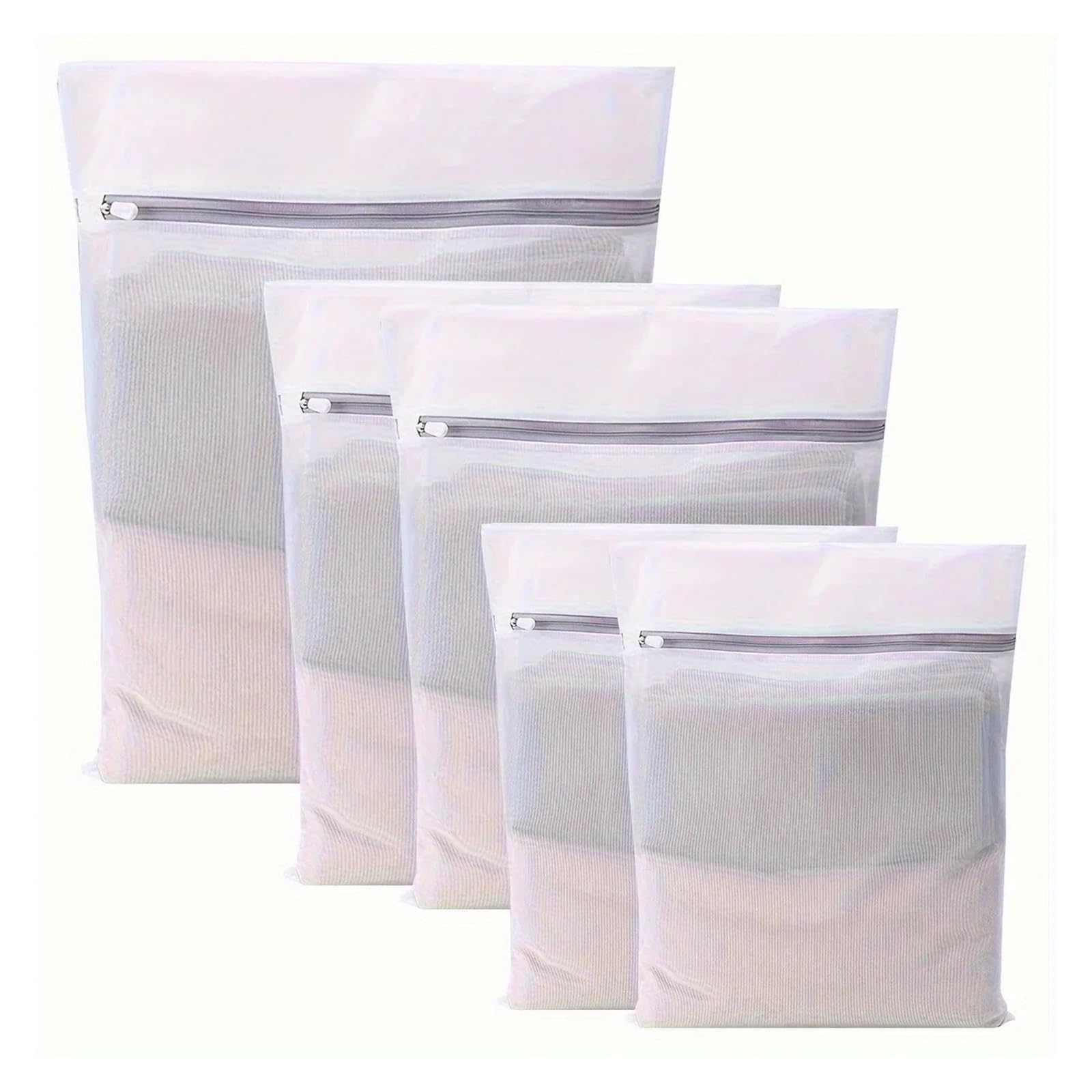 Zyayng One Color 10Pcs Mesh Laundry Bags, Wash, Structure With Strong Zipper, Suitable For Underwear, Delicate Clothes For Clothes