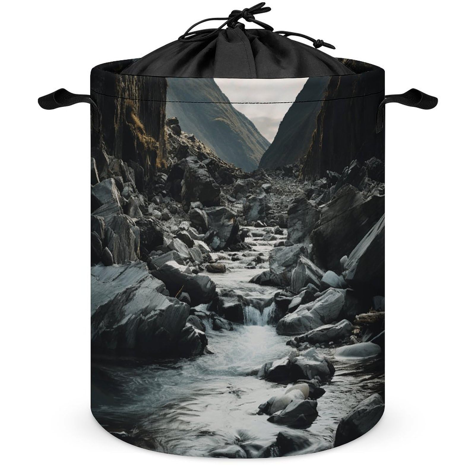 Panier à linge autonome pliable solution anti-désordre vêtements et jouets River And Gray Rocks