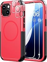 Vista 19 de Diverbox Funda para iPhone 13 [compatible con MagSafe] [con protector de pantalla] [a prueba de golpes] [a prueba de caídas] Funda de protección