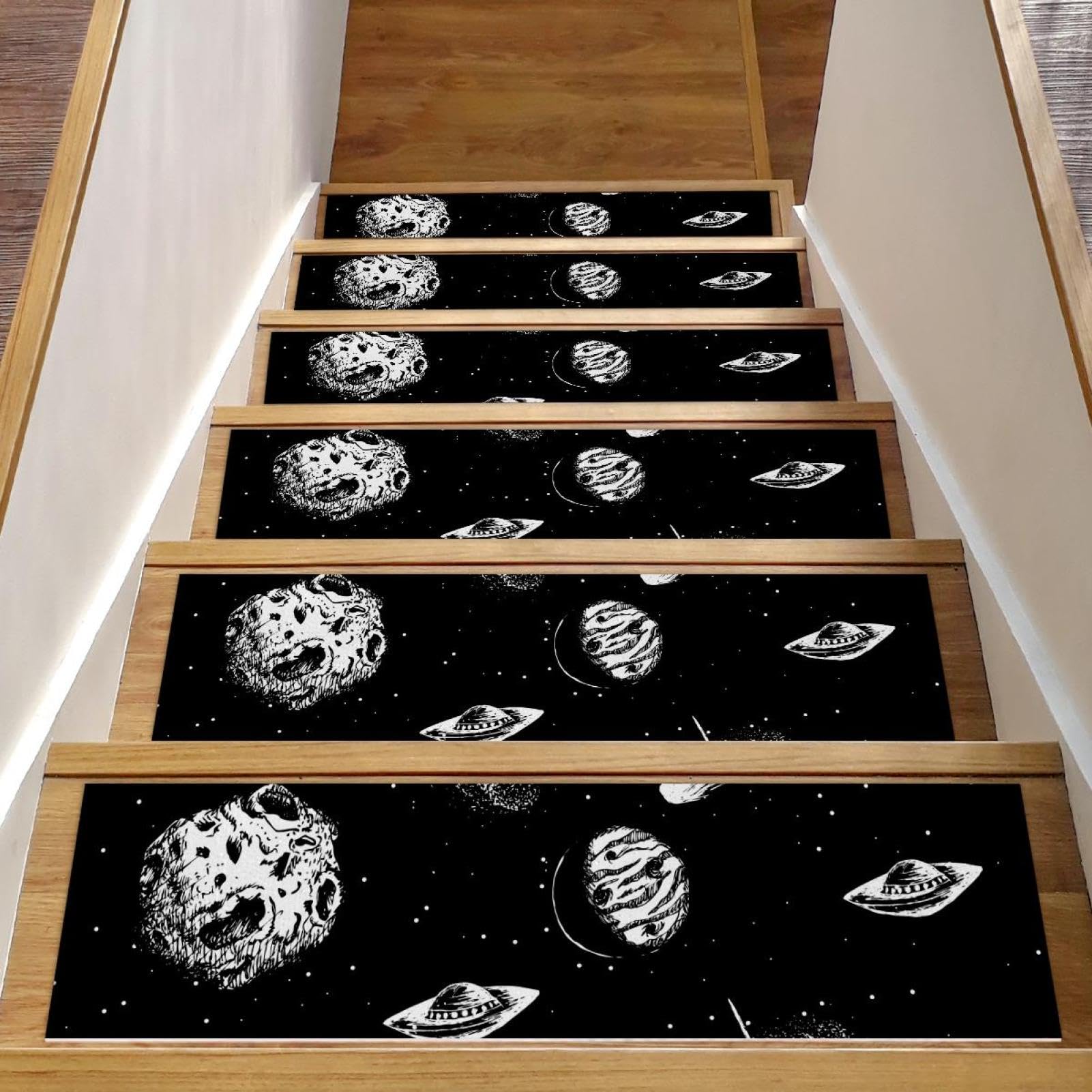 Alfombrillas para peldaños de escalera de diseño seguro y adherencia de alta durabilidad