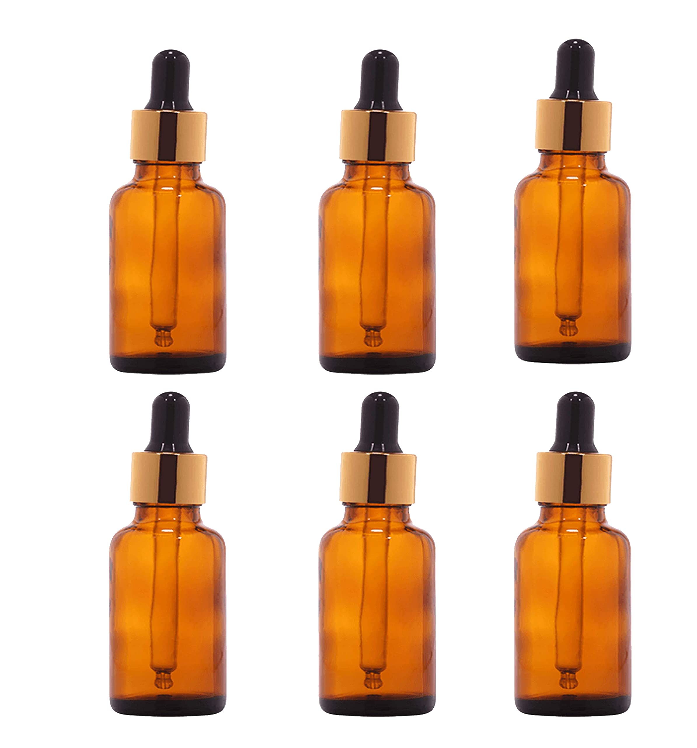 Pure Source India Amber Glass Empty Dropper Bottles, Ideal for Essential Oils, Diy Oil Blends, Perfumes, Cosmetics, Beauty Products, 30 ml, 6 Pieces-image-39