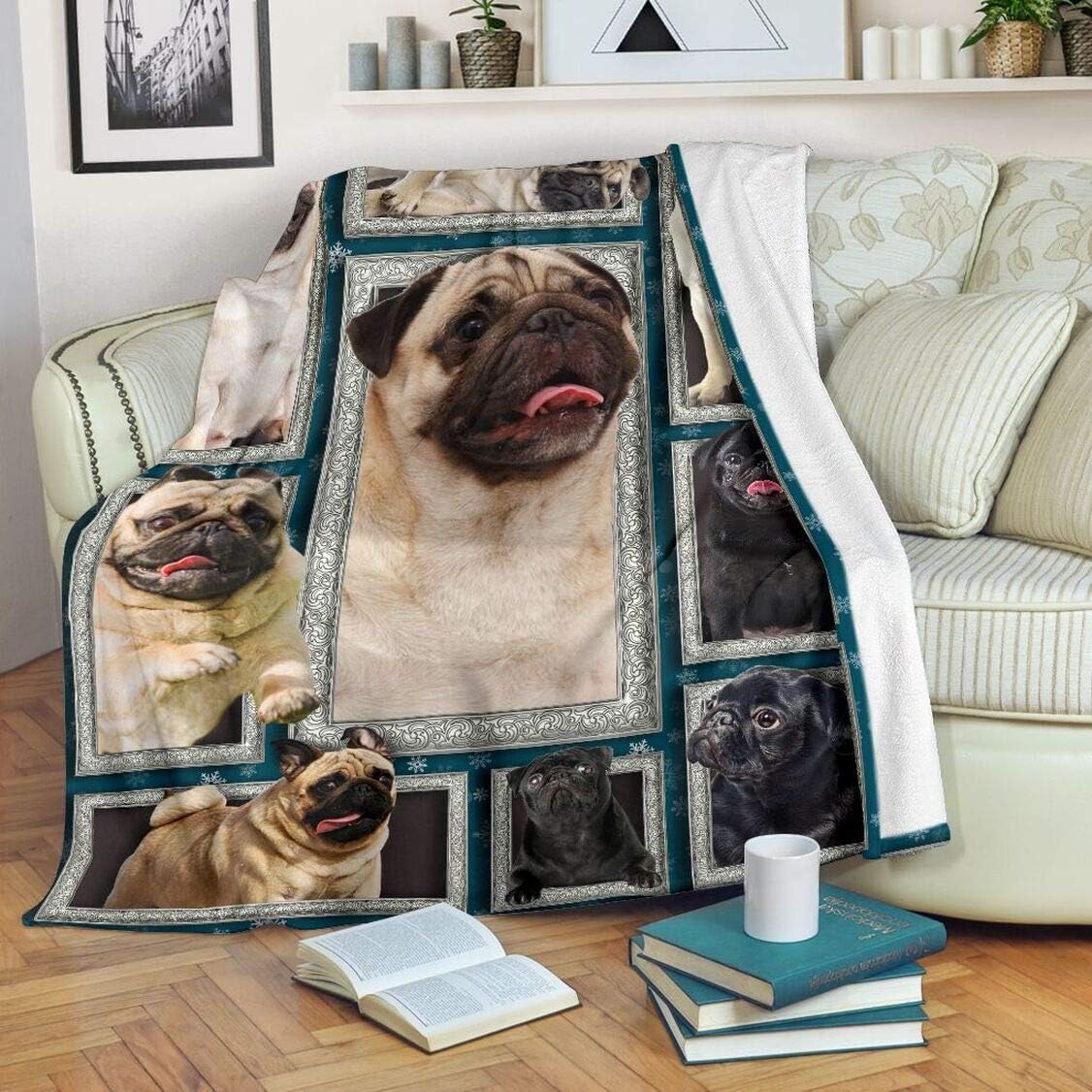 dog themed throw blankets