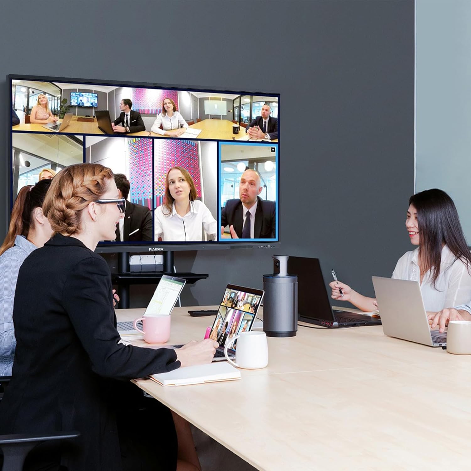 65-inch Smartboard Interactive Whiteboard, Electronic White Board w/13MP Camera, 4K UHD Digital Whiteboard for Home