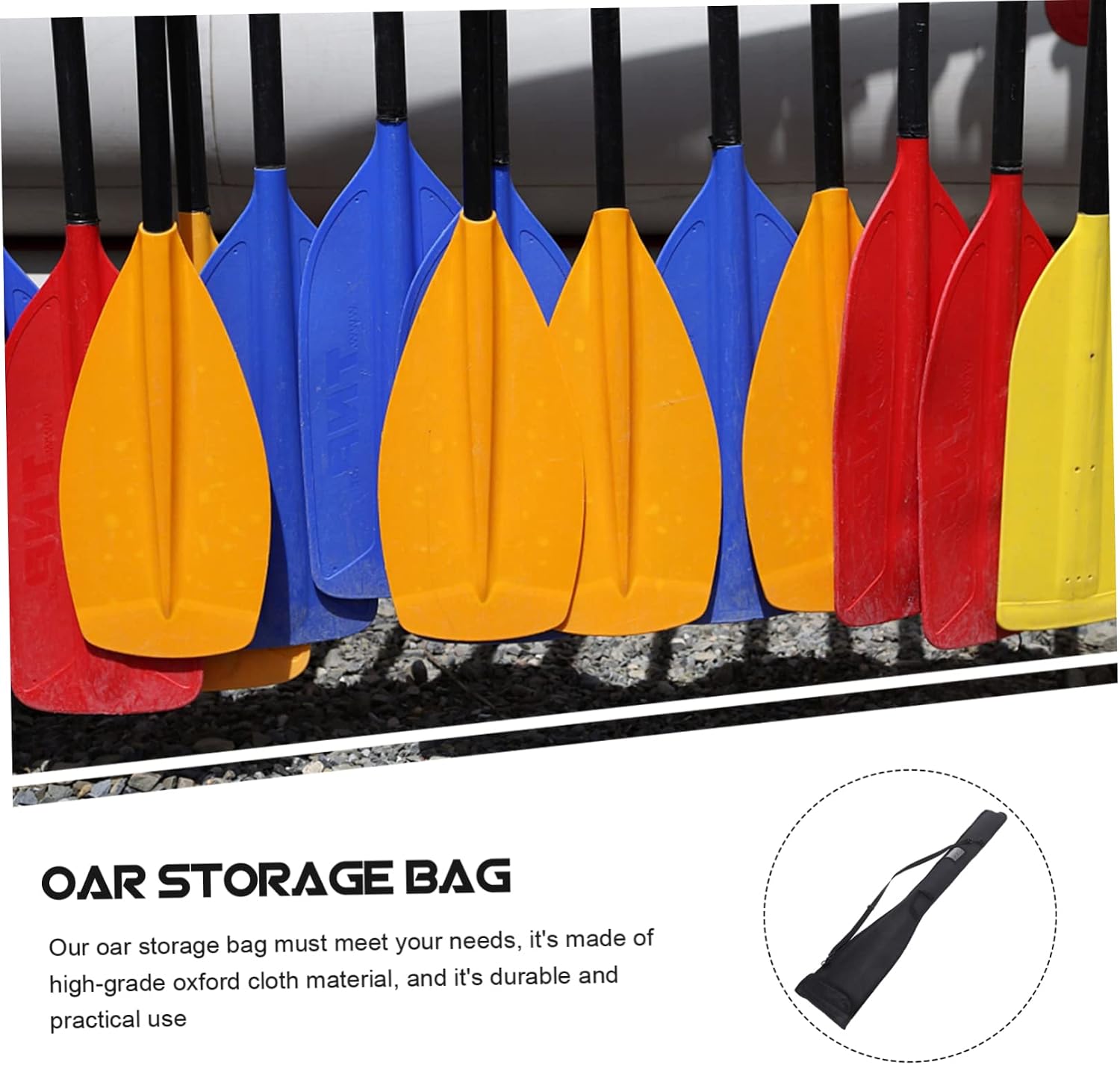 VANZACK Paddle Bag for Kayak Portable Paddle Storage Pouch Drawstring Boating Accessory Case