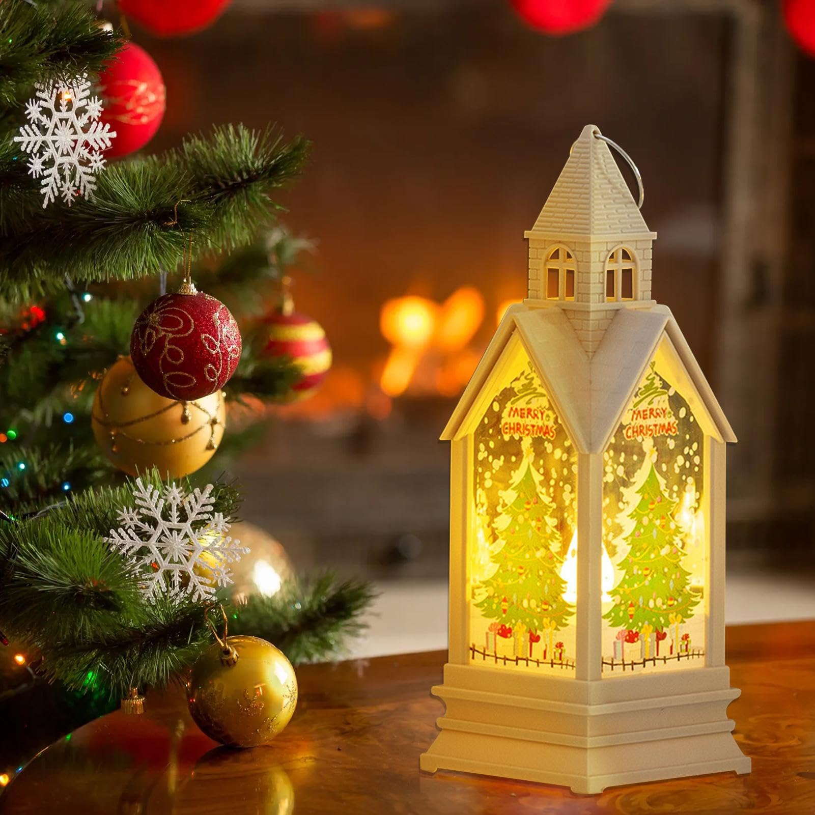 Amazon.co.jp: クリスマスランタン LED,クリスマスランタン城の形の