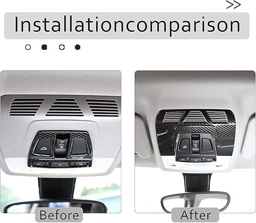 Miniatura 7 de para Toyota Supra GR A90 A91 MK5 2020-2022 Interior del coche Pantalla de la lámpara de lectura delantera Trim techo interior del coche (patrón de