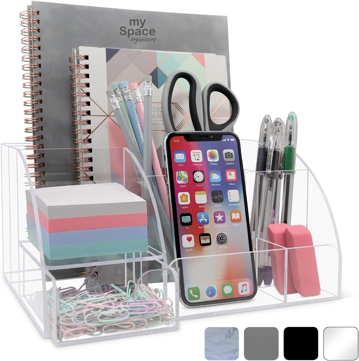 Clear Desk Organizer