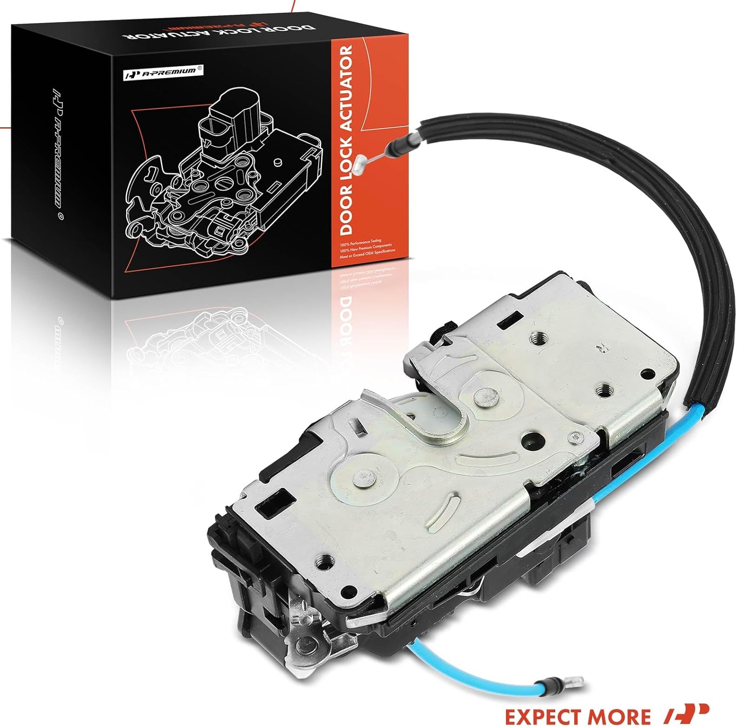 A-Premium Rear Cargo Door Lock Actuator with Cable 68226175AB Compatible with 2016-2019 Ram ProMaster 1500 ProMaster 2500 ProMaster 3500 Cargo Van Door Lock for 68169399AA, 68226175AA