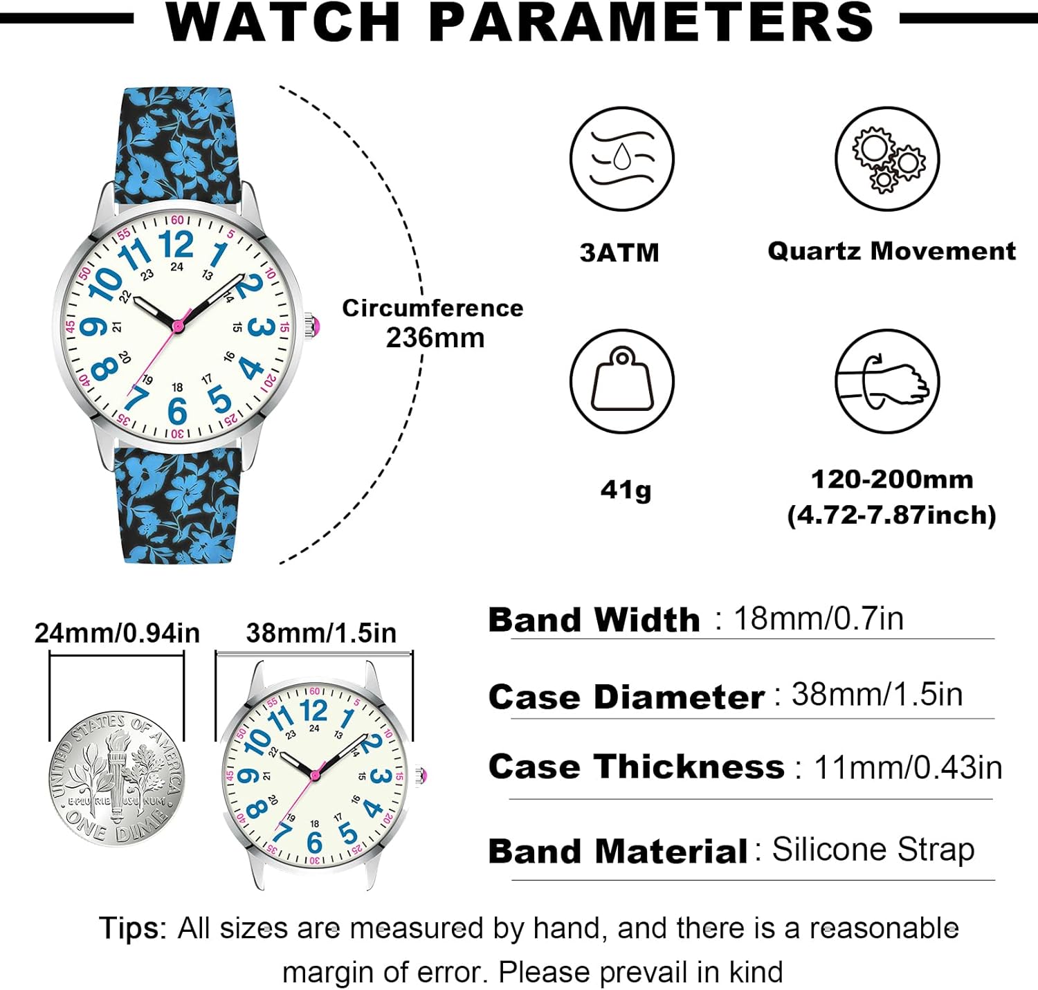 Asan Ge Watches for Women, Fashion 3ATM Waterproof Minimalist Lightweight Easy-to-Read Analog Silicone Watch Suitable for Daily Work, Leisure, Outdoors - Image 5