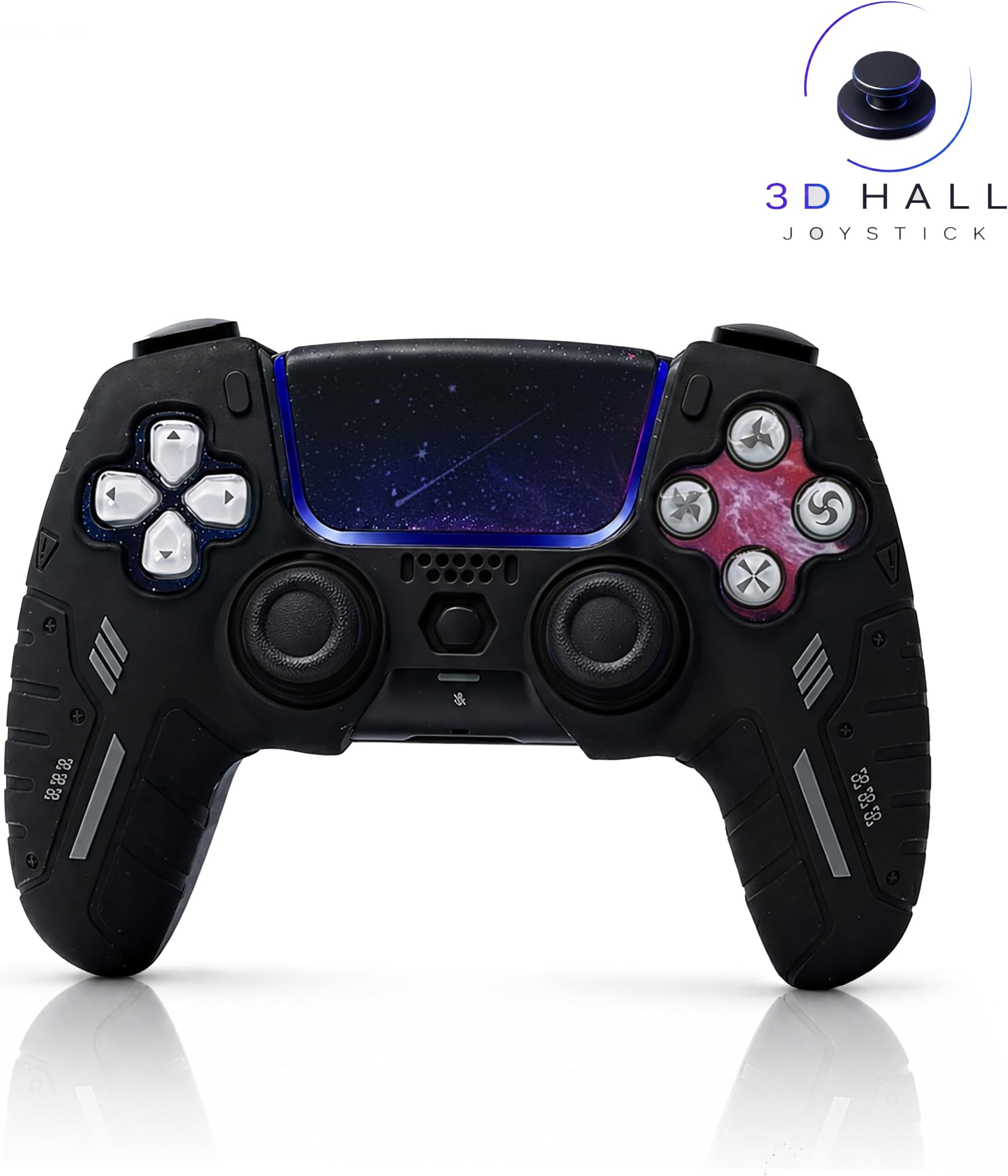 - BEllTAYN Wireless Controller for PS5 with 3D Hall Effect Joysticks, Bluetooth 5.0 Connectivity, Dual Vibration, 6-Axis Motion Control, Design for Smooth and Comfortable Gaming Compatible with PS5 and Windows PC (Galaxy Black)