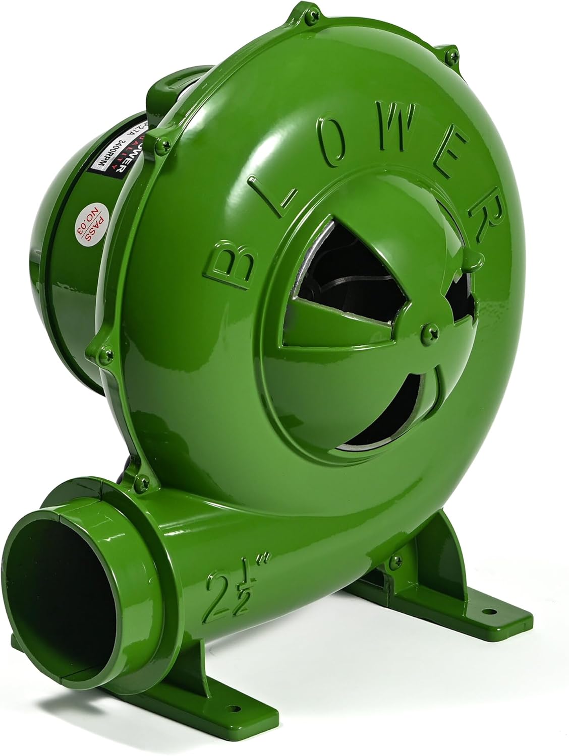 250W Blower Fan, 230CFM Electric Forge Blower, Blacksmith Forge Charcoal Chimney Starter, Air Mover Blower BBQ Fan, Centrifugal Blower 110V 2-1/2” Outlet