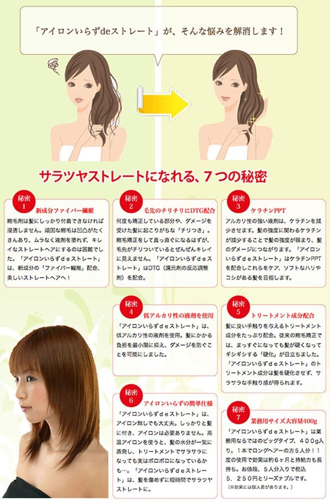 Amazon 縮毛矯正剤 アイロンいらずdeストレート 1剤400g 2剤400g 1人1回の使用量80g ザ ローズヘアパックをブレゼント 縮毛矯正専門店 オリエント ドラッグストア Amazon 縮毛矯正剤 アイロンいらずdeストレート 1剤400g 2剤400g 1人1回の使用量80g ザ ローズヘアパックをブレゼント 縮毛矯正専門店 オリエント ドラッグストア