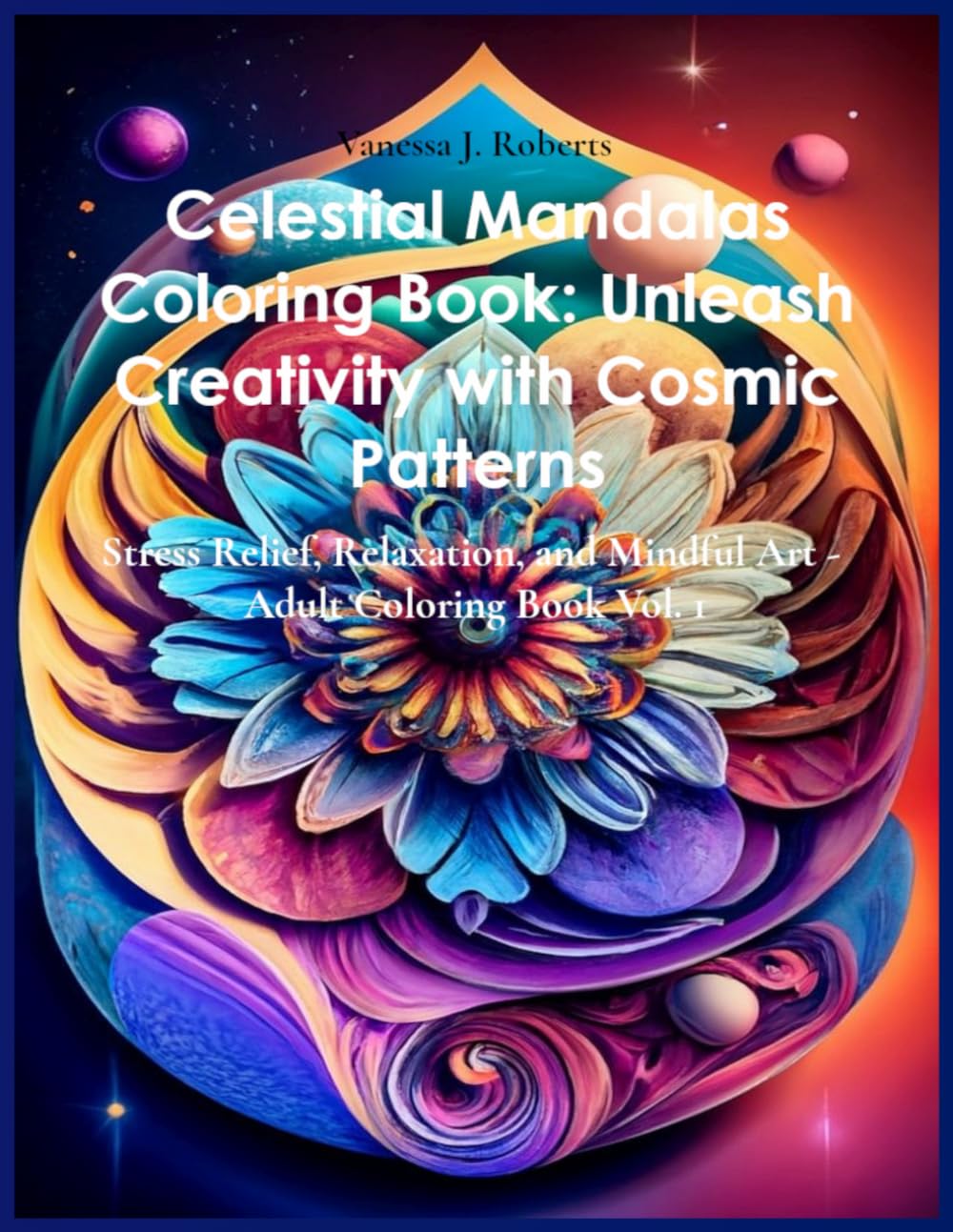Livre coloriage anti-stress adulte pour calmer l'anxiété via l'art céleste