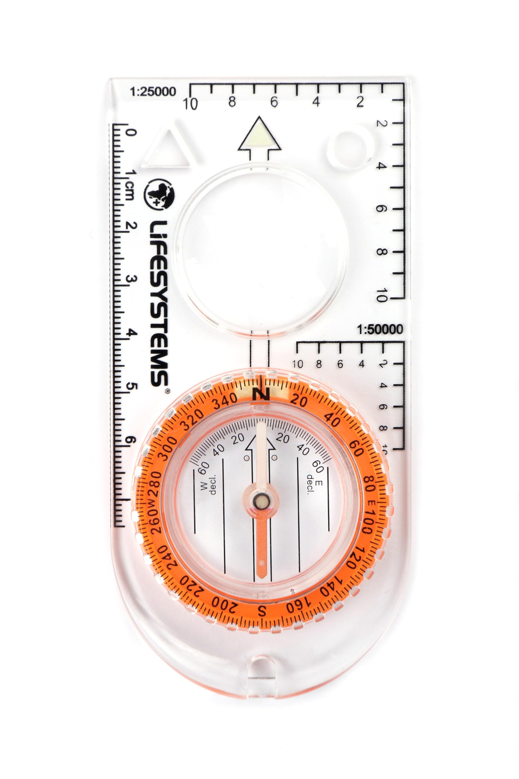 Lifesystems Expedition Compass, 1:25K And 1:50k, Magnifier, Luminous Markers And Rotating Bezel For Night Navigation, Expedition Map Reading, Orienteering and Survival