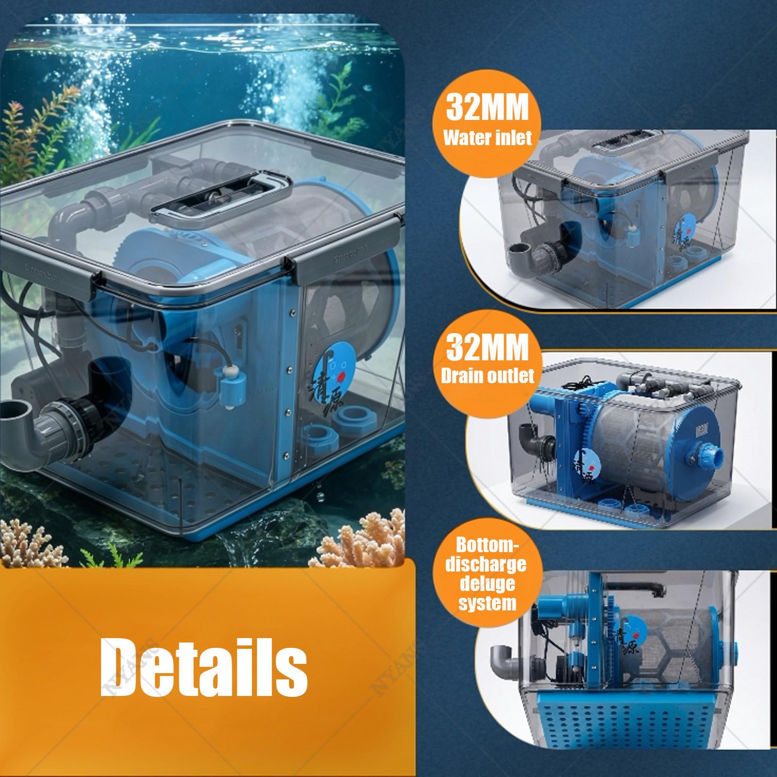 Samoczyszczący System Filtracji Wody, Siatka 200 Mesh M-10000L/H