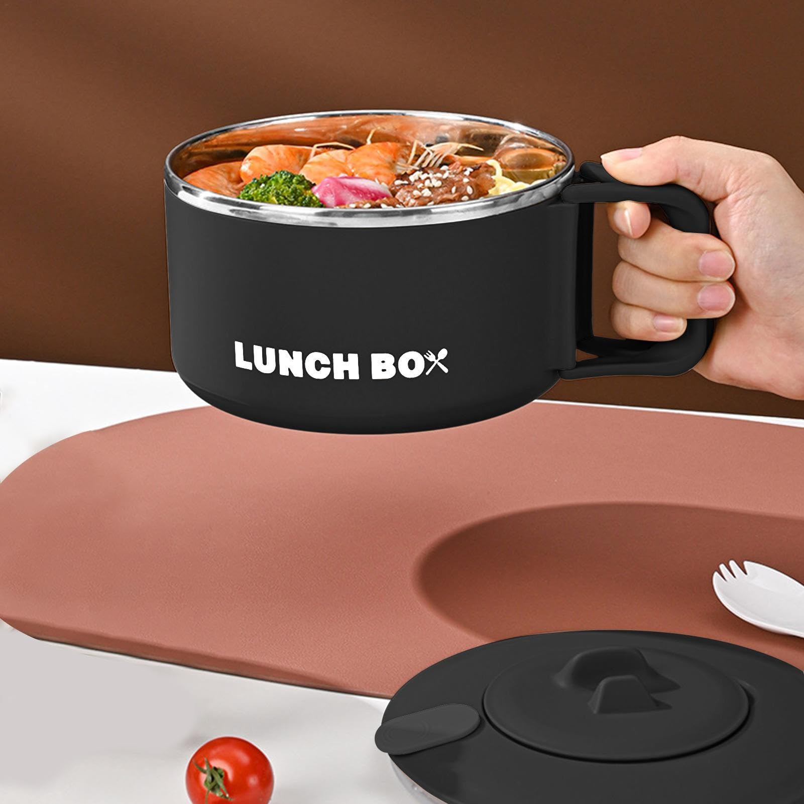 1/3 Ramen Electric Bowl, Black, 5.91*5.91*3.27 in - Image 3