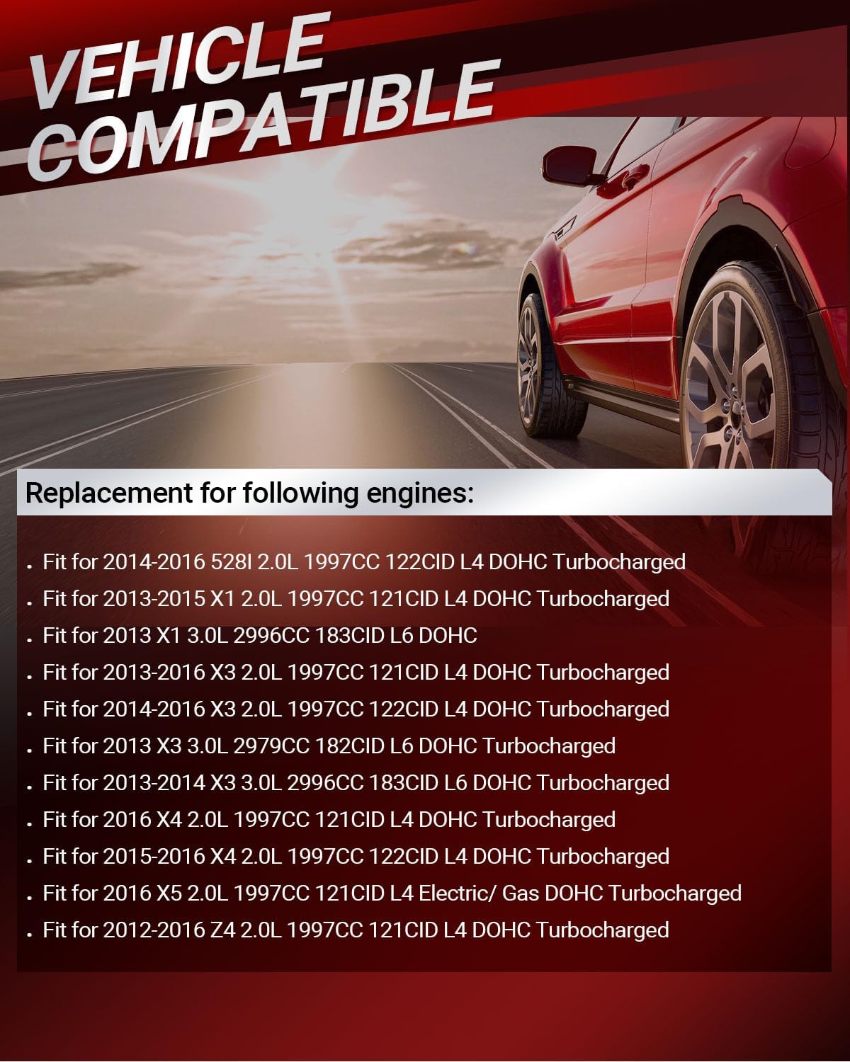 N20B20 N20B20A Timing Chain Kit with Oil Pump Drive Chain(10pcs) for 228i 2014-2016, 320I 2013-2017, 328i 2012-2016, 428i 2014-2015, X1 2013-2015 2.0L L4 Turbo Direct Replace OE 1318648732