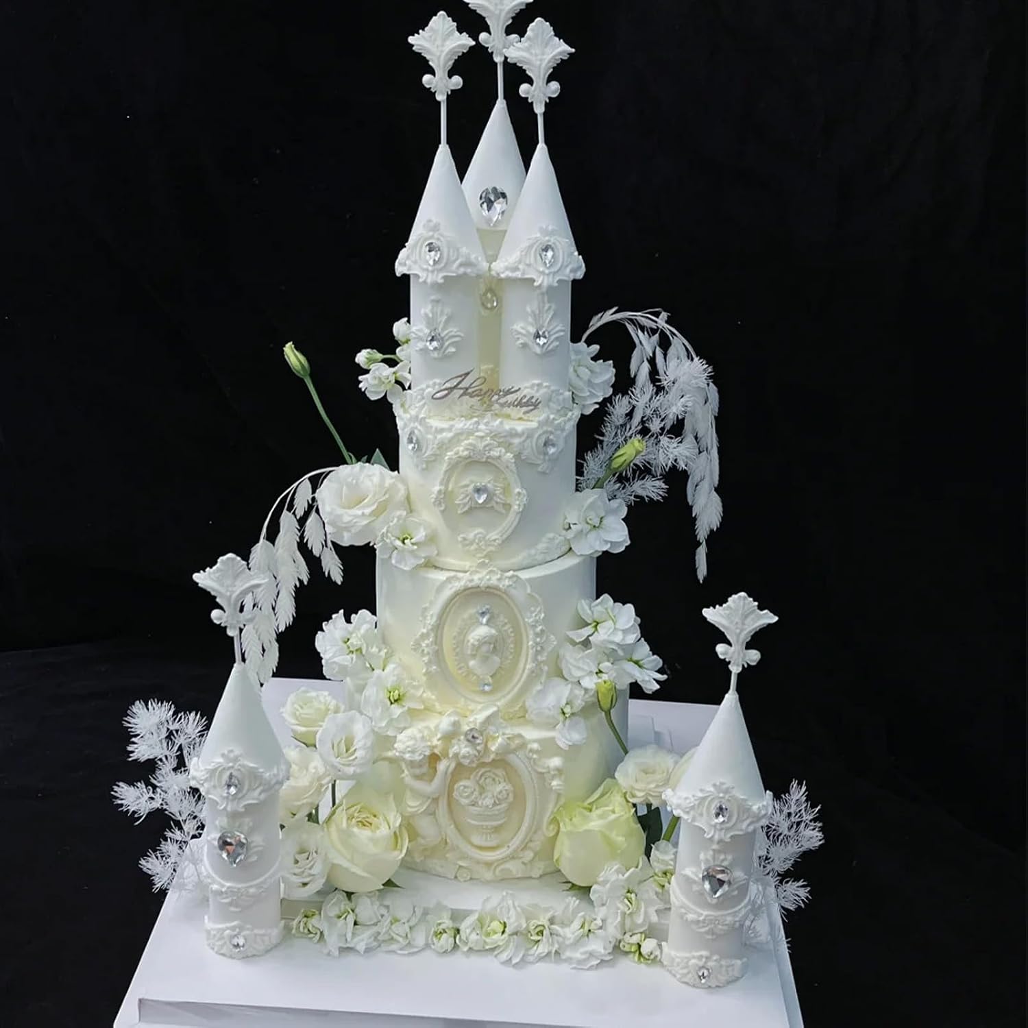 Baroque Scroll Silicone Mold for Cake Fondant Decoration