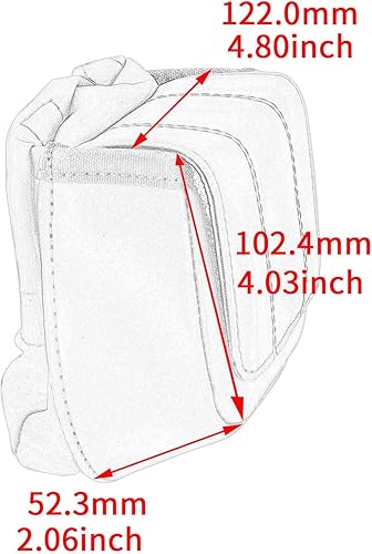 Miniatura 6 de HDBUBALUS Bolsa de herramientas para guantera de carenados de pierna ventilada inferior para Harley Road King Street Glide 2014-2018