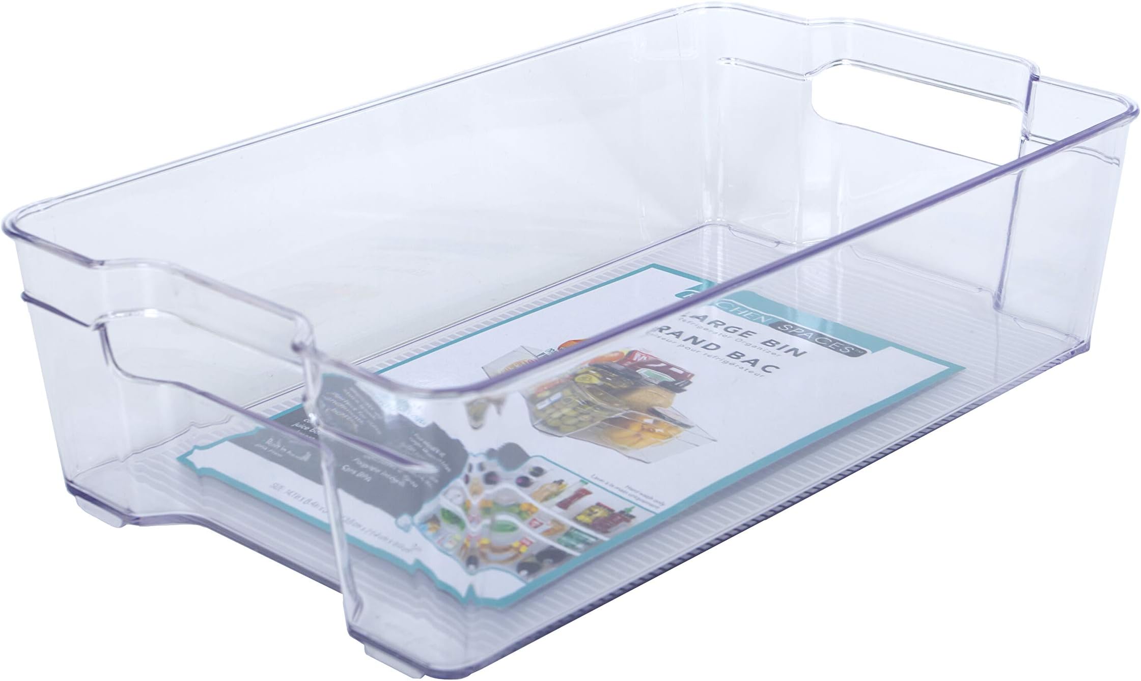 Kitchen Spaces KSL12-AMZ Large Bin, Plastic, Grey