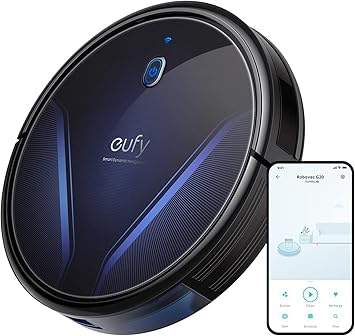 Eufy by Anker, RoboVac G20, Robot Vacuum, Dynamic Navigation, 2500 Pa Strong Suction, Ultra-Slim, App, Voice Control, Compatible with Alexa, Ideal for Hard Floors and Pet Hair