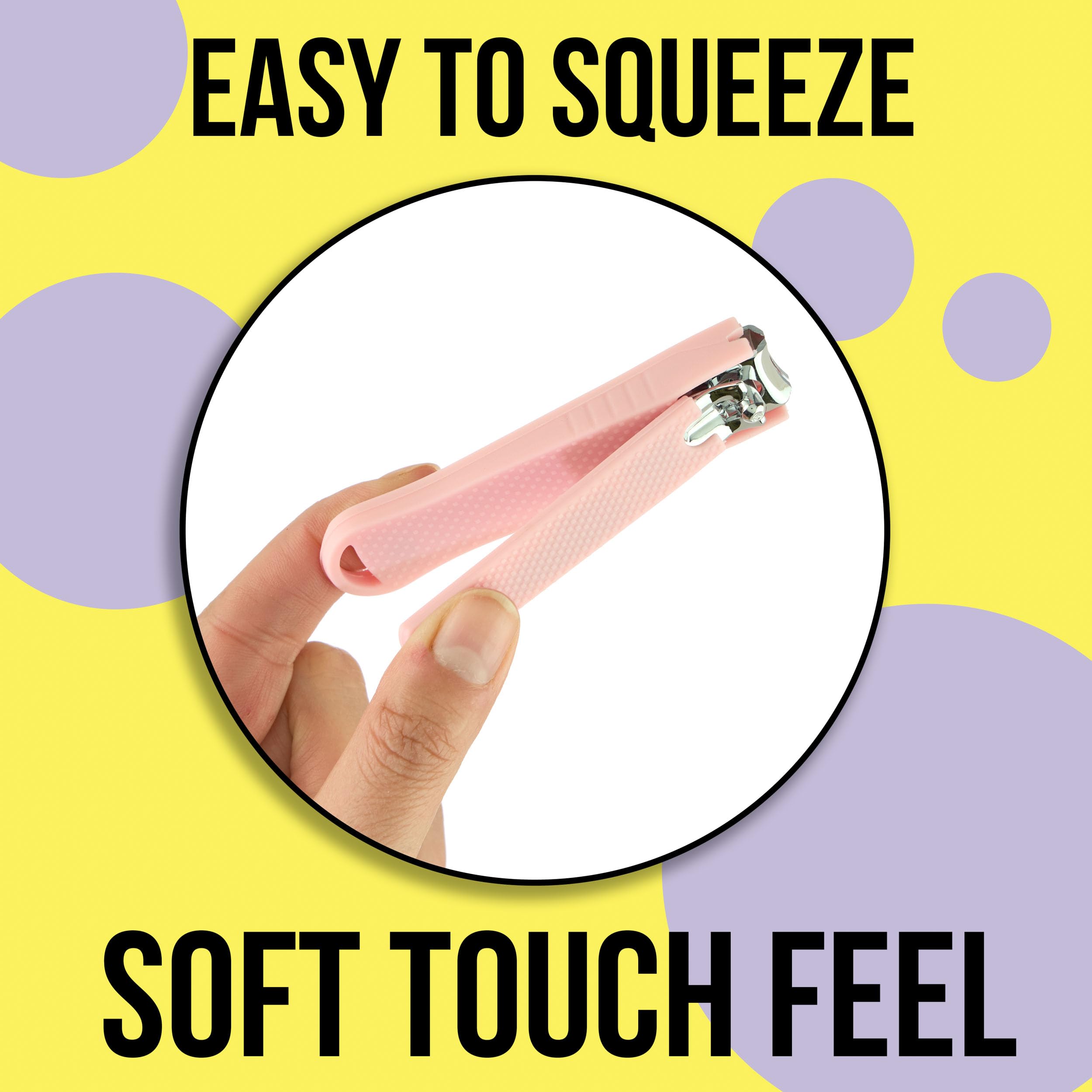 Forever 21 Nagelknipser-Set – 2-teiliges Soft-Touch-Nagelknipser, Vorteilspack, große und kleine Präzisions-Nagelknipser, unverzichtbare Maniküre- und Pediküre-Werkzeuge