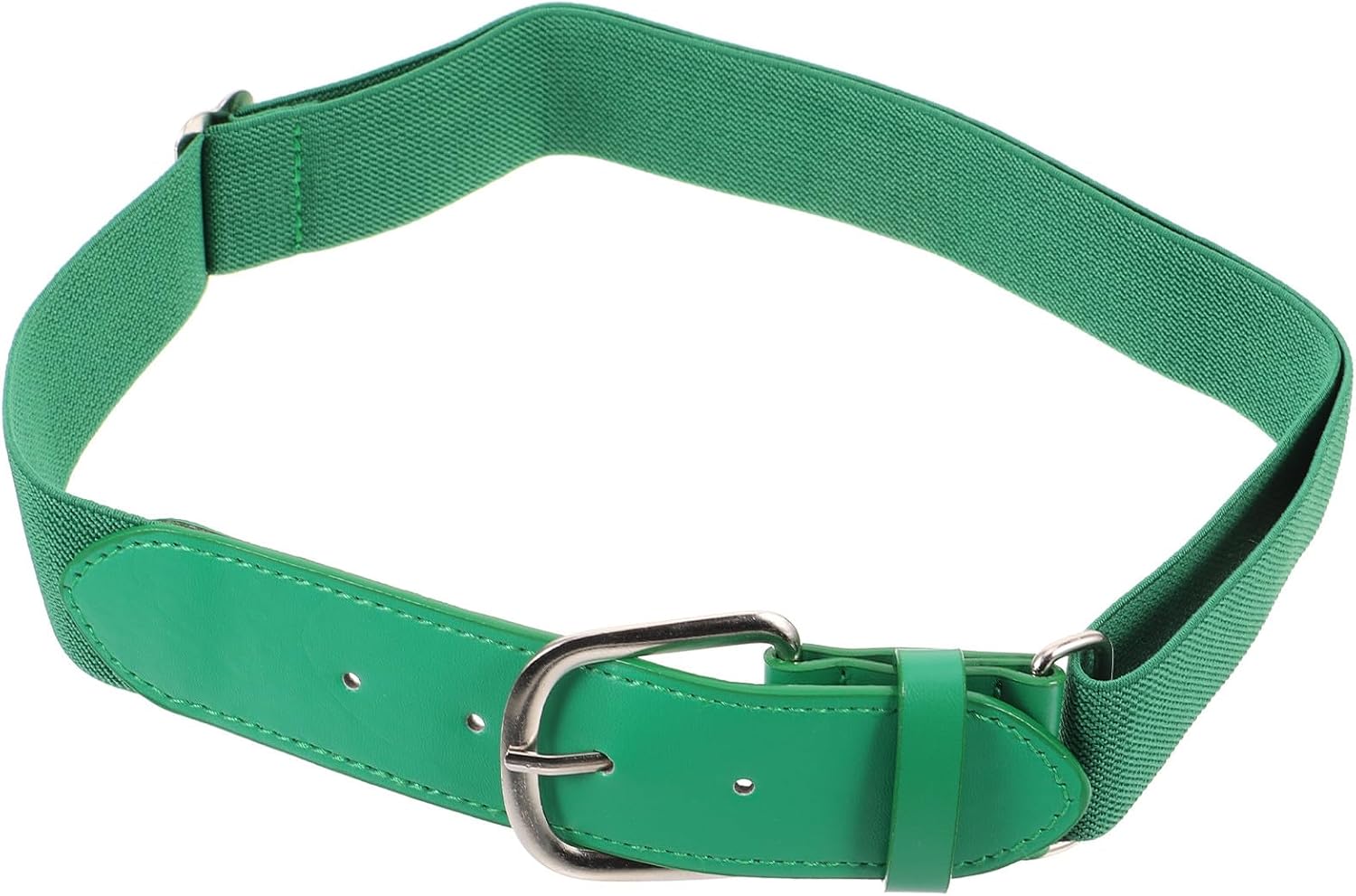 BESTonZON Baseball Belt and Sports Elastic Waistband Stretch Belt for Men and Women Outdoor Athletic in Dark Green Adjustable for Training and Casual Wear