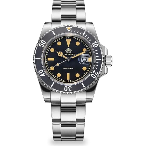 ADDIESDIVE 41MM Men's Quartz Watch Stainless Steel Bracelet Dive Watch