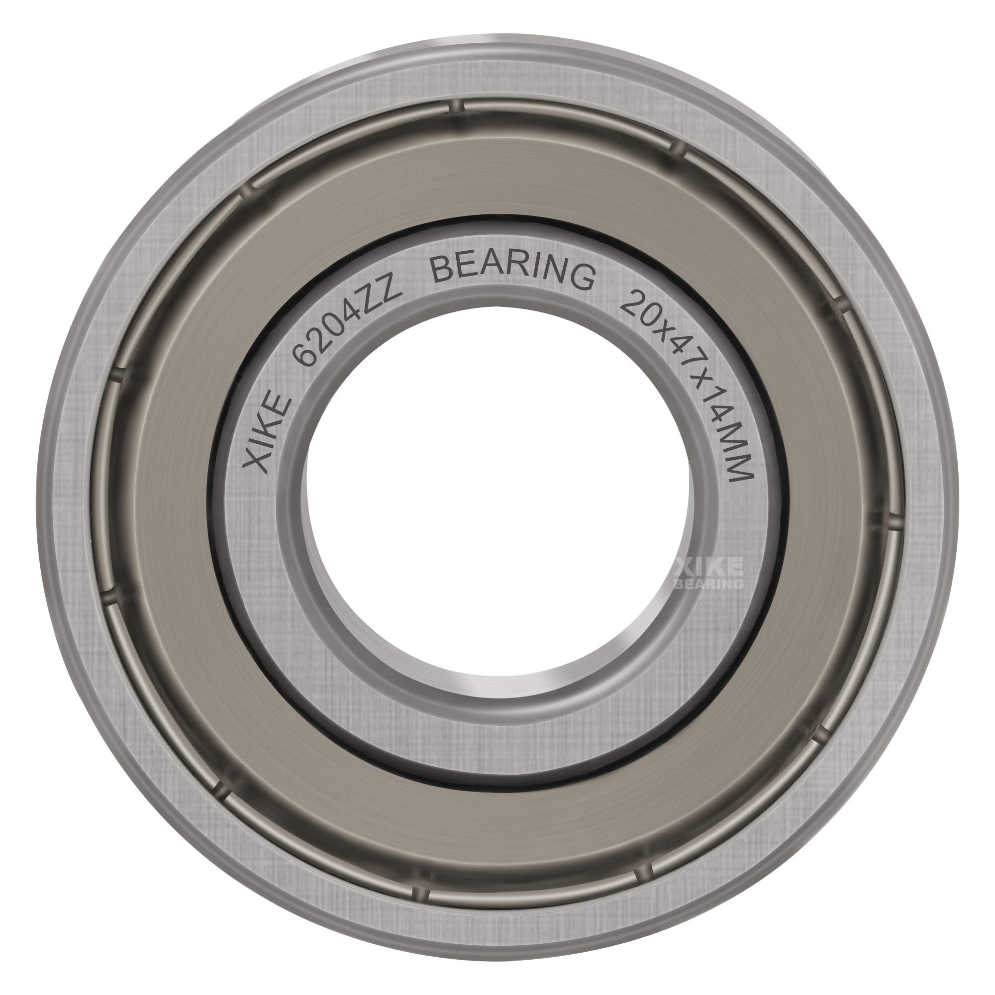 NEX Kugellager 6204-ZZ - 20x47x14 Mm, Verchromter Stahl, Beidseitige Metalldichtung