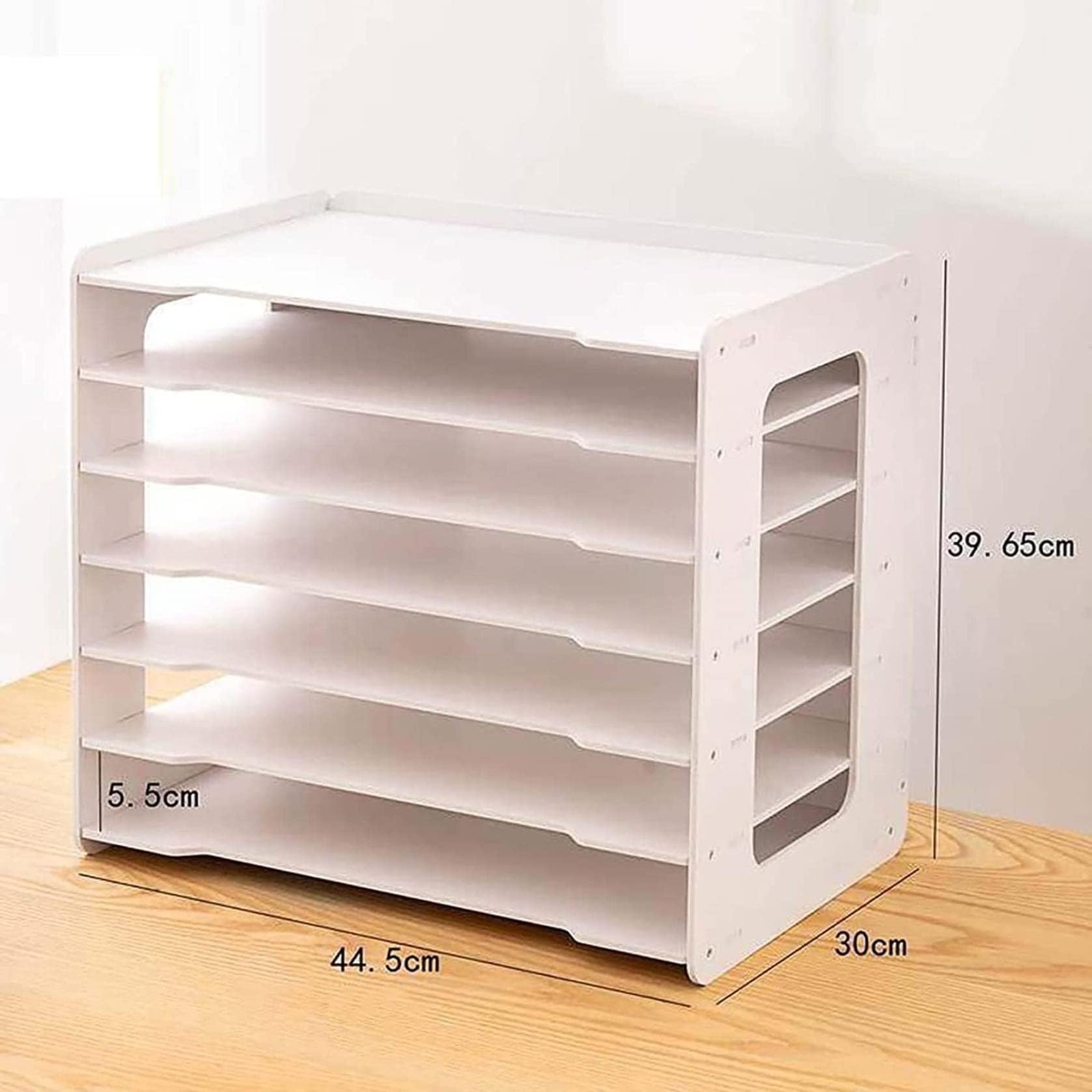 Organiseur de fichiers A3 7 compartiments spacieux Étagère de rangement papier extra large bureau école porte-revues plateau papeterie