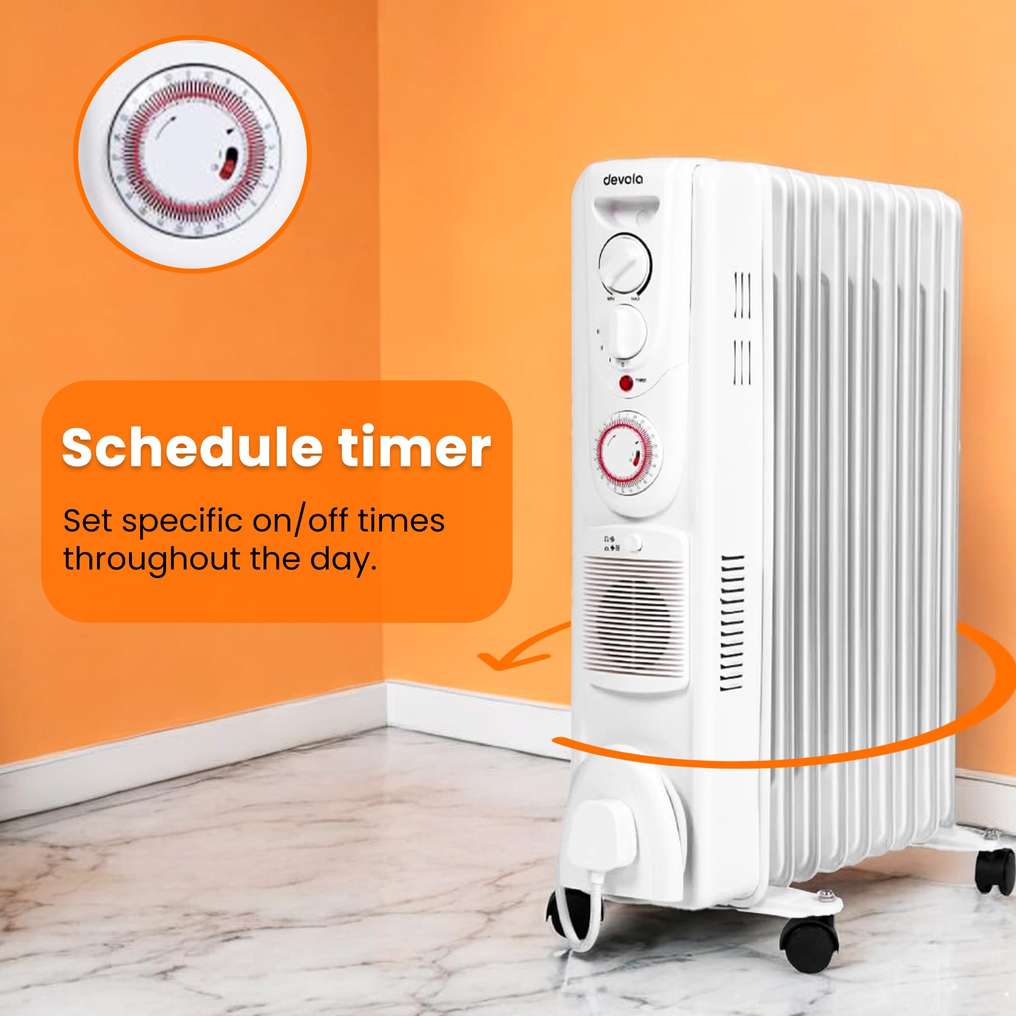 24hr Timer Arlec 2000w Fin Oil Heater Review Electric Convector