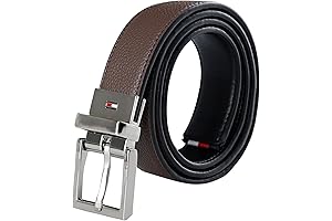 Tommy Hilfiger Men's Everyday Versatile Two-in-One Reversible Belt