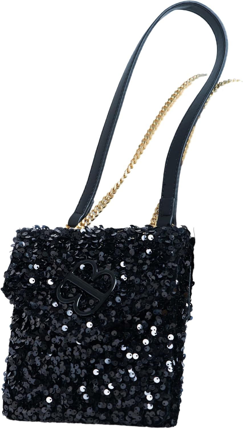 BLOC Evening Clutch Purses for Women, Handbags for Cocktail Party Formal Wedding Prom Shoulder Envelope Bag, sequin, formal, date night,