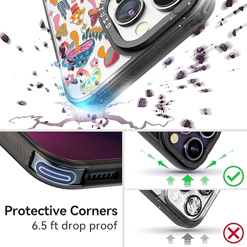 Miniatura 2 de Funda compatible con iPhone 15 Pro Max, bonita estética, duradera y a la moda, divertida funda para teléfono con correa para la muñeca, diseño de