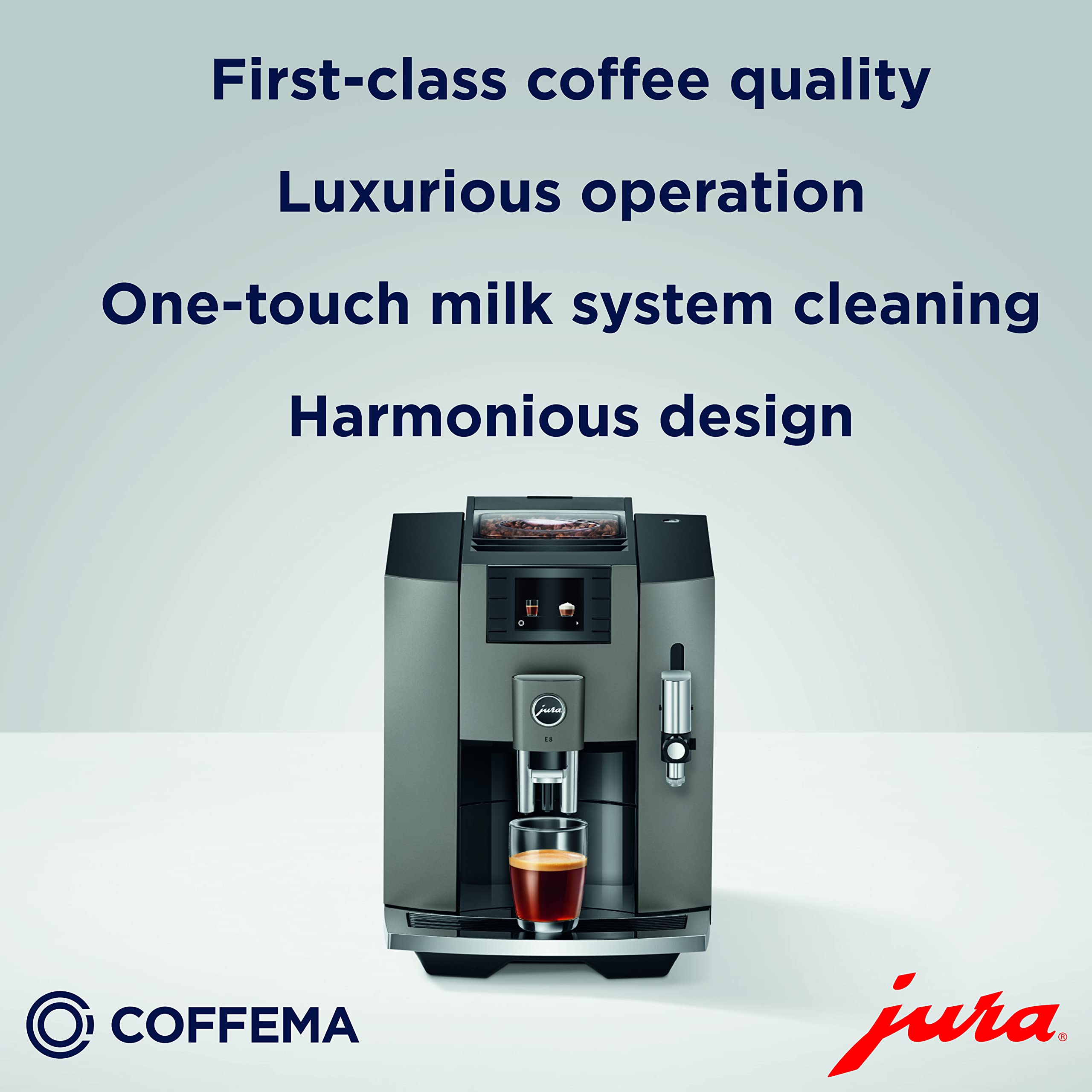 Jura E8 (Dark Inox) BeanToCup FullyAutomatic Coffee Machine Buy