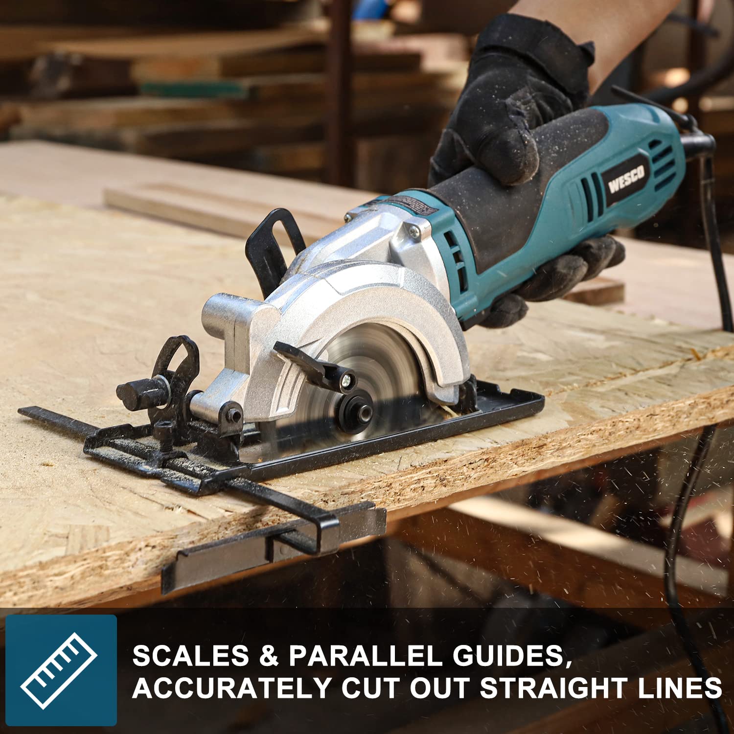 Mini Circular Saw, WESCO 4-1/2\