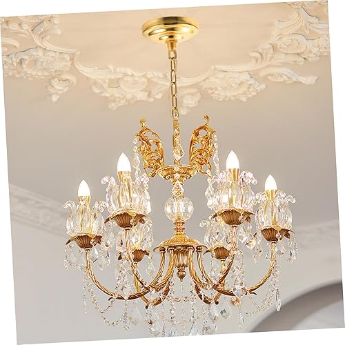 Miniatura 7 de Uonlytech Candelabro de techo para techo, placa de luz de techo resistente, sin deformación, adecuada para decoración de casa de campo a moderna del