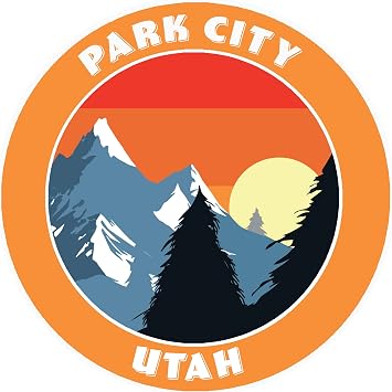 Park City, Utah Decorative Car Truck Decal Window Sticker Vinyl Die-Cut Wildlife Travel Adventure Vacation Tourist Souvenir