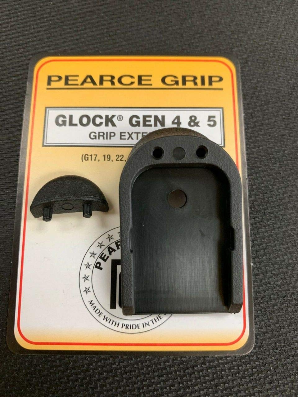PG-19G5 Pearce Grip, Gun Fits Glock Generation 4 & 5 Mid and Full Size Models Grip Extension, Black