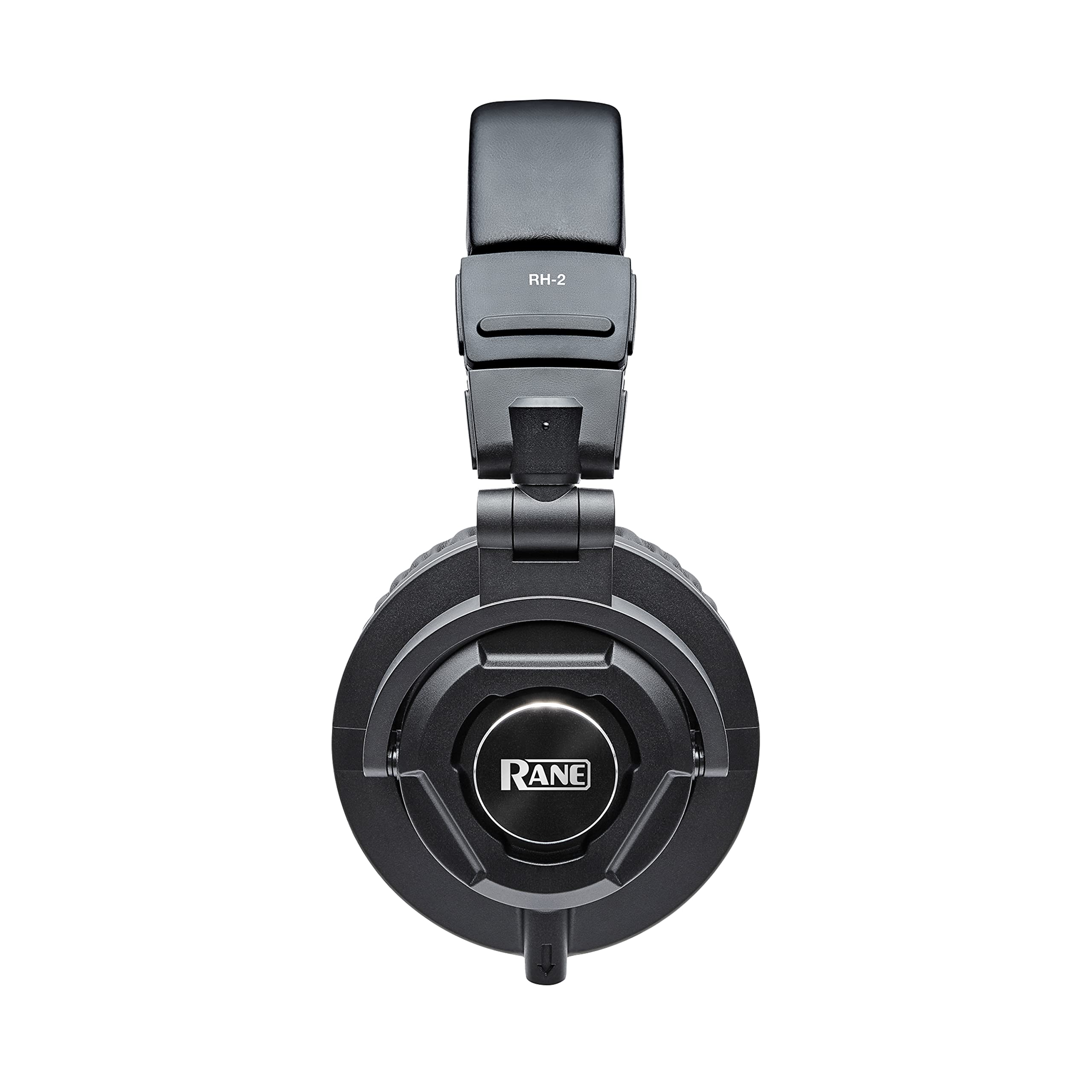 Rane RH2 RH-2-50mm Full-Response, High-Fidelity Over-Ear Kopfhörer mit vollständig zusammenklappbarem Design, abnehmbarem Kabel, 3,5mm Stecker, Schwarz