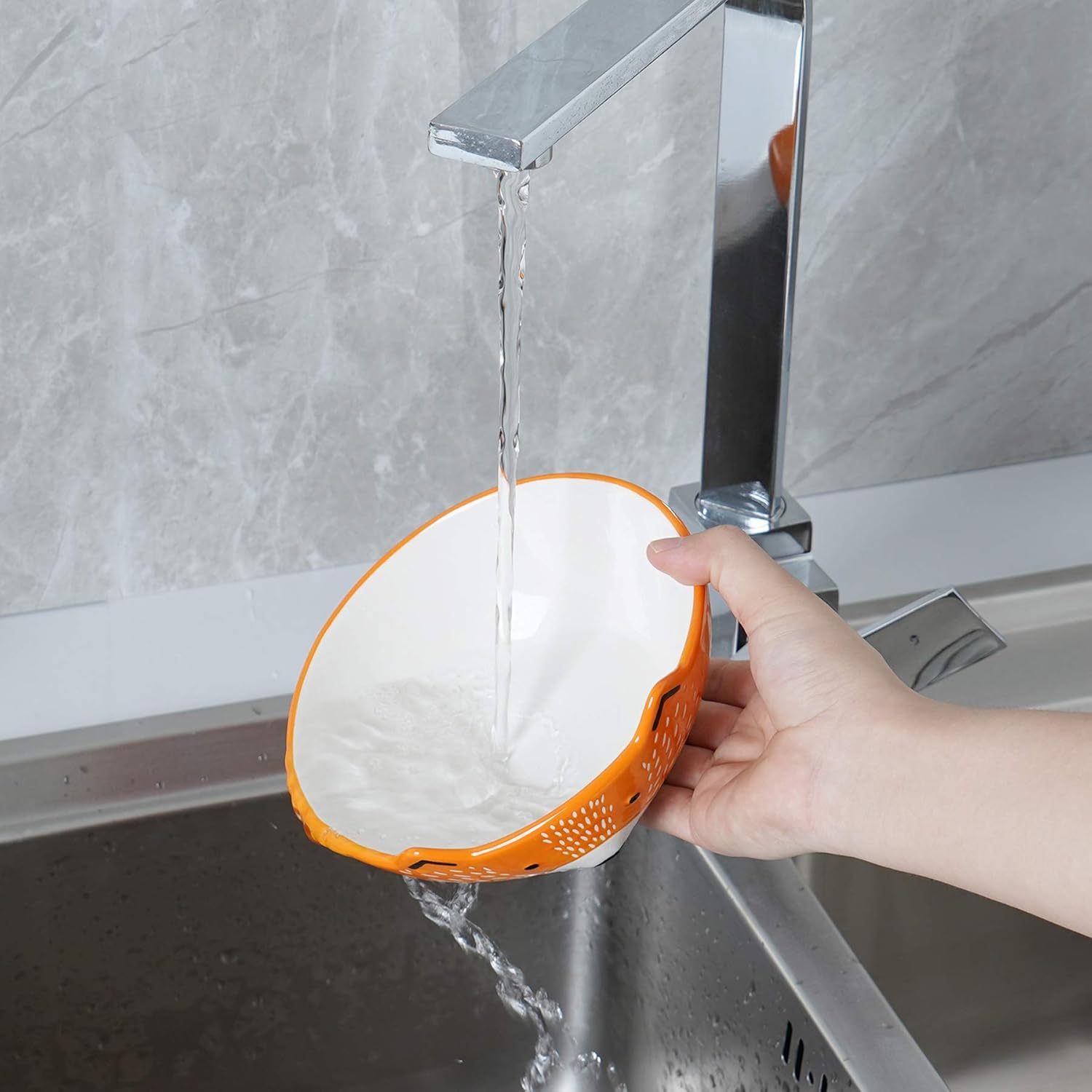 Buy 1 get 1 🔥 GoldenPlayer 3D Fox Ceramic Salad Bowl Cereal Bowl Pasta Bowls, 2pc 6inch Bowls Set for Soup Fruits - Orange and White Exclusive Discount 90% Price GoldenPlayer 3D Fox Ceramic Salad Bowl Cereal Bowl Pasta Bowls, 2pc 6inch Bowls Set for Soup Fruits - Orange and White