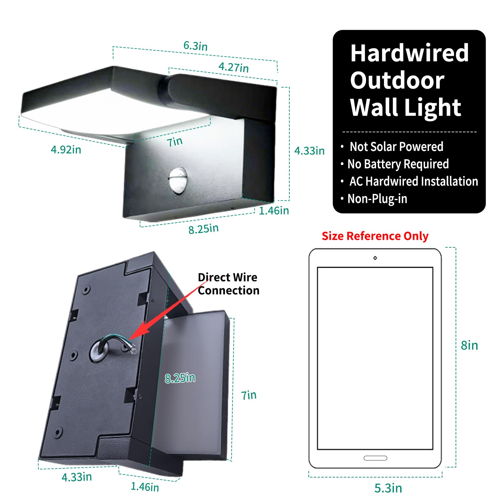 Photo 1 of LITMYHU 40W Outdoor Motion Sensor Wall Light