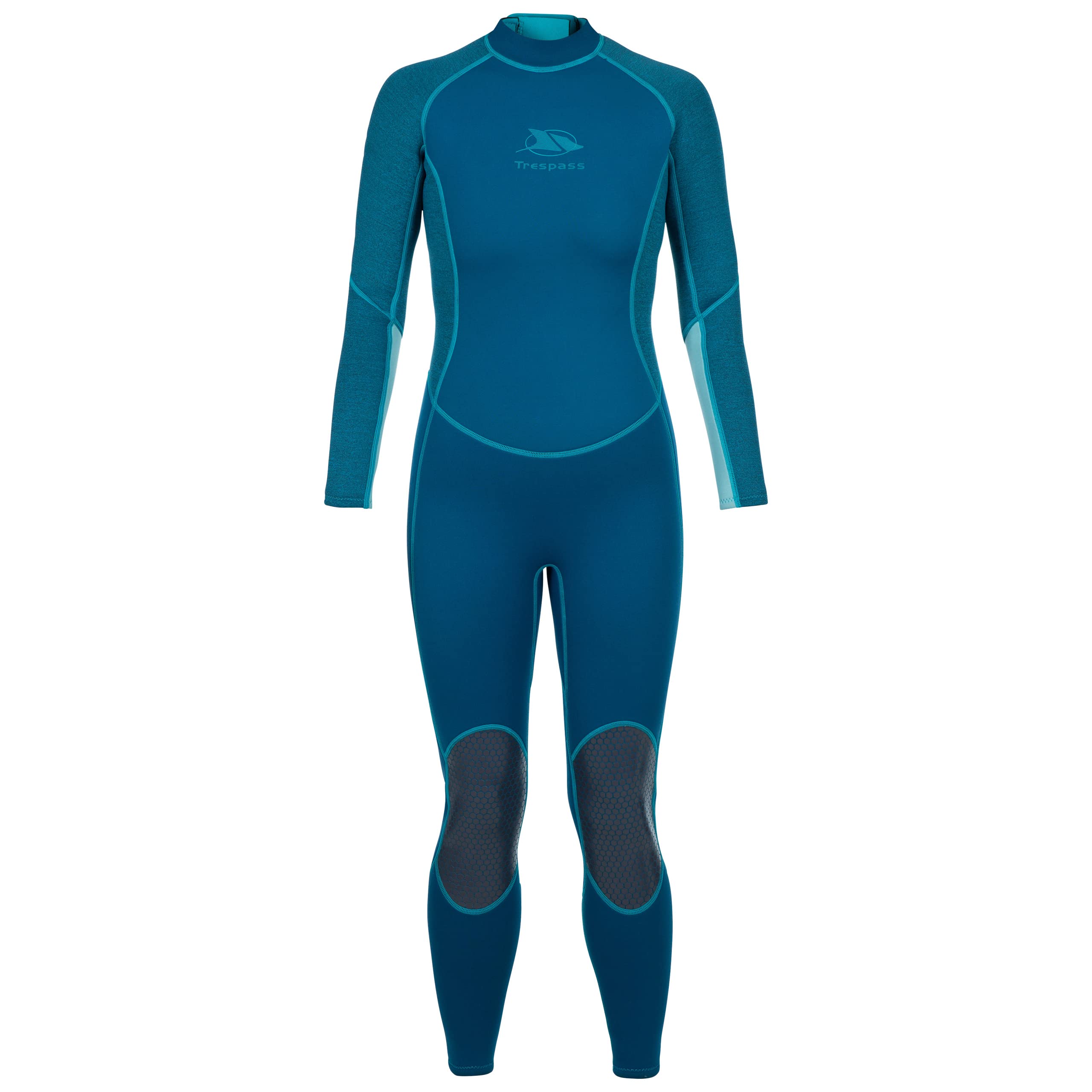 Trespass Womens 3MM Full Length Wetsuit Lox Cosmic Blue Marl in Size - 8