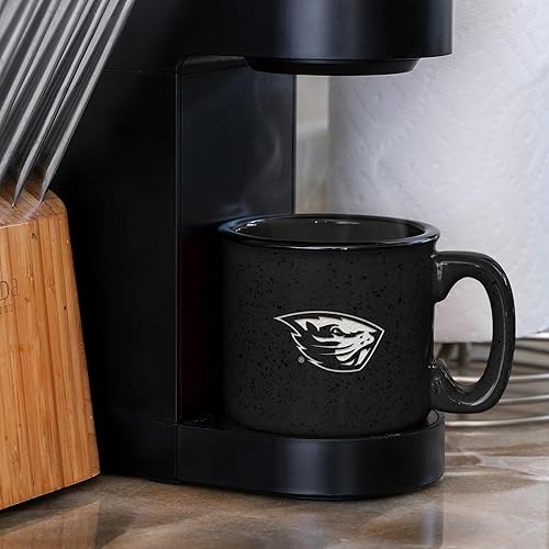 Miniatura 419 de Rico Industries NCAA Utah Utes - Taza de café personalizada de 12 onzas con logotipo grabado con láser profundo, taza de cerámica para acampar con