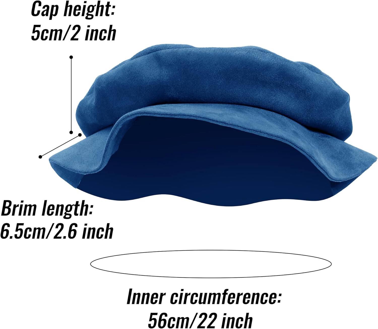 FURPHI Medieval Tudor Flat Cap Faux Suede Beret Hat Renaissance Festival Costume Accessories for Men Women - Image 4