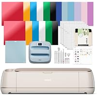 Cricut Maker 4 - Smart Cutting Machine (Seashell) | Engagement Plus Set - EasyPress 3 Heat Press (9 x 9) + Mat, Tote Bag, Mat