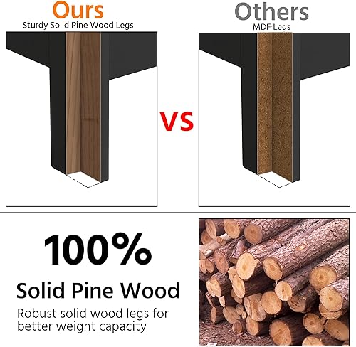 Miniatura 8 de Yaheetech Moderno juego de mesa de 3 piezas para sala de estar, mesa auxiliar y mesa auxiliar para el hogar y la oficina, muebles decorativos de