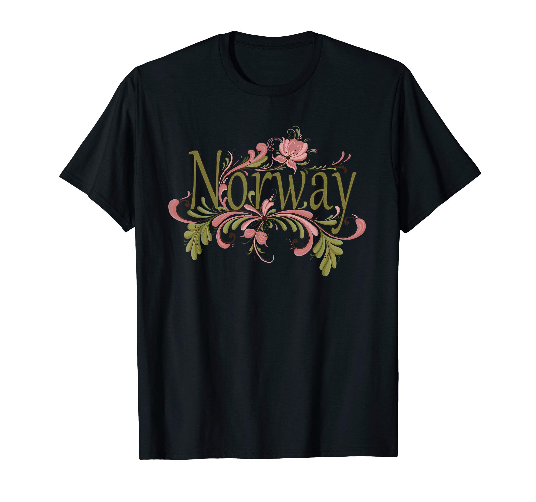 Eventyr Rosemaling Norway Norwegian Tees Norway Rosemaling Norwegian Gift T-ShirtOEKO-TEX STANDARD 100