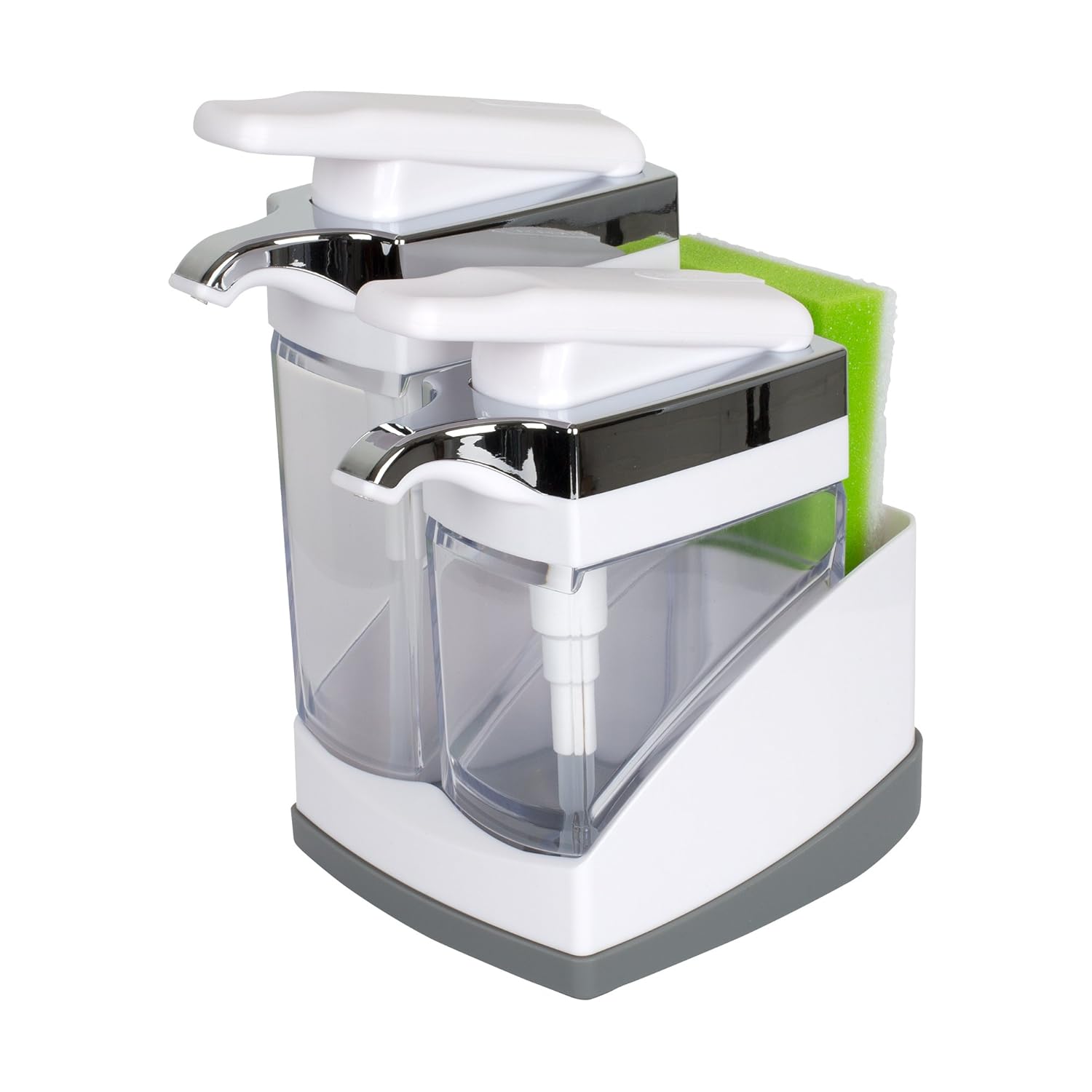 Casabella Sink Sider Duo with Sponge - White Chrome Plating