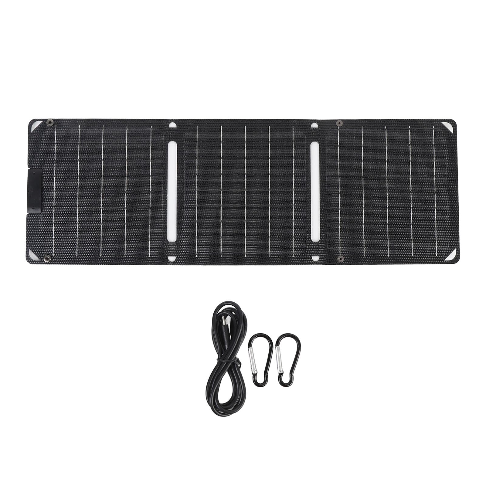 Cryfokt Caricatore Monocristallino Portatile Compatto con Pannello Solare da 30 W per Laptop, Tablet, Telefoni, Viaggi All'aperto